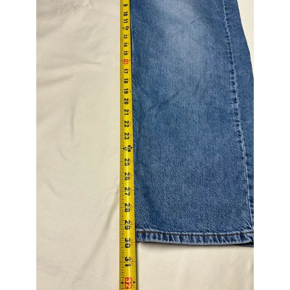Levi's 505 Jeans Mens W42 L30 Regular Fit Straight Leg Medium‎ Wash Denim